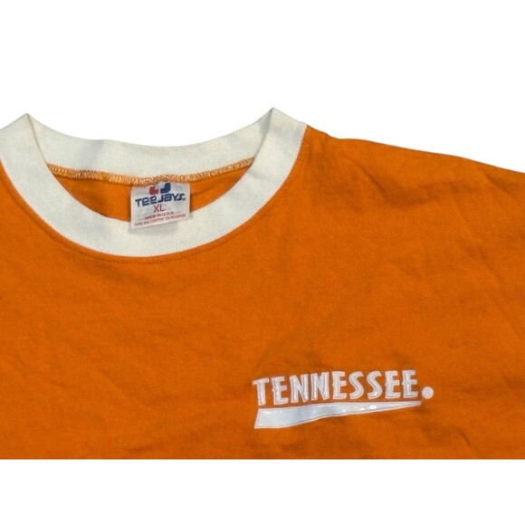 Vintage 1980s Tennessee Orange XL Adult T-Shirt Men's Tee Shirt Single Stitch - Picture 2 of 6